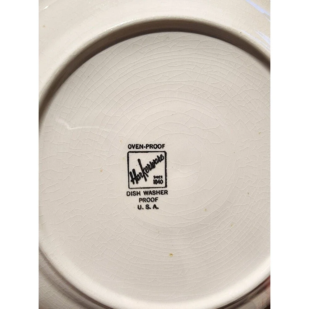 Harkerware Chesterton Beige Tan Plates Medium Lunch Plate 5 Pc Lot 9.25